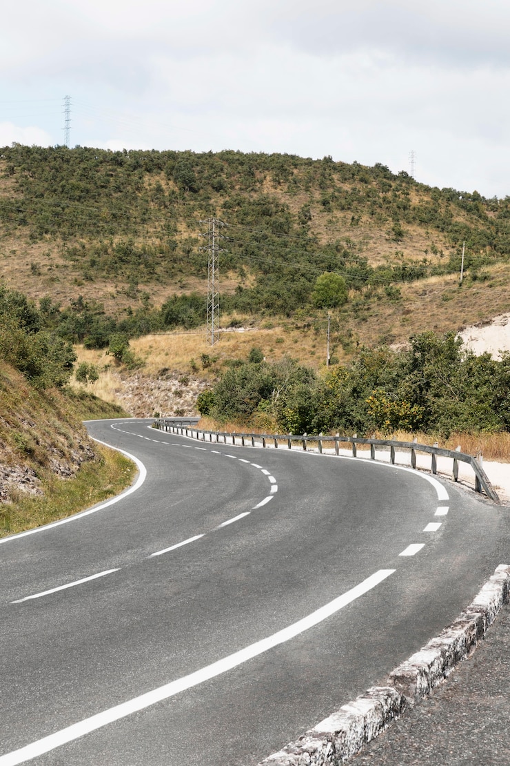 Foto grátis vista de aventura de viagem de estrada