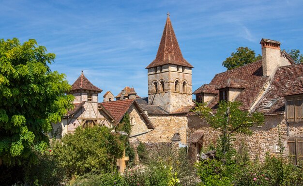 Vista de Carennac uma das mais belas aldeias da França