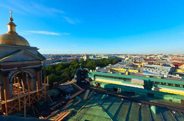 Vista de cima de São Petersburgo