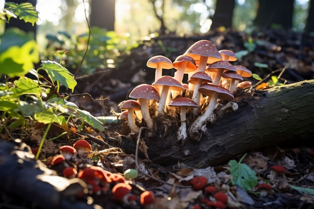 Foto grátis vista de cogumelos na natureza