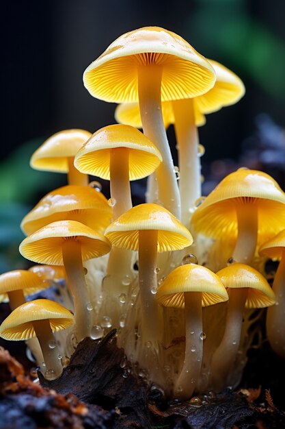 Foto grátis vista de cogumelos na natureza