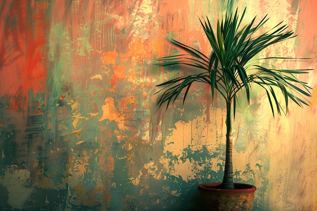 Foto grátis vista de espécies de palmeiras com folhagem verde