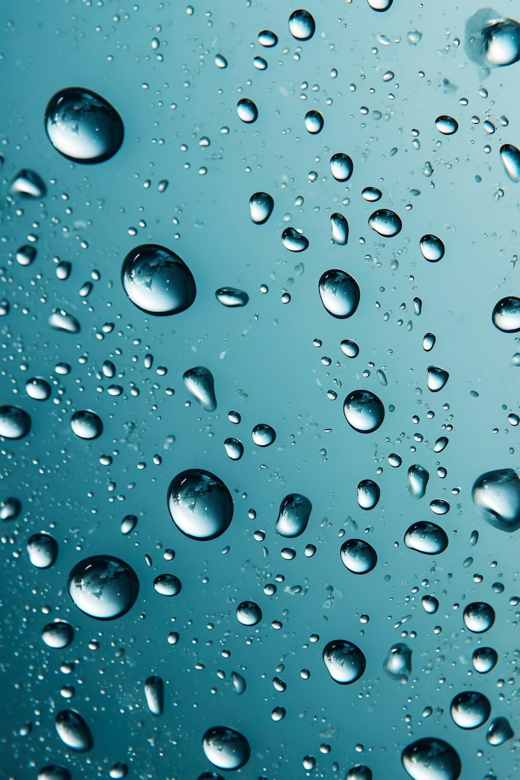 Foto grátis vista de gotas de água