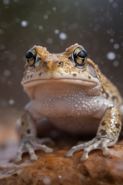 Foto grátis vista de sapo na natureza