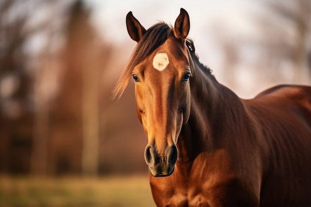 Foto grátis vista de um cavalo selvagem