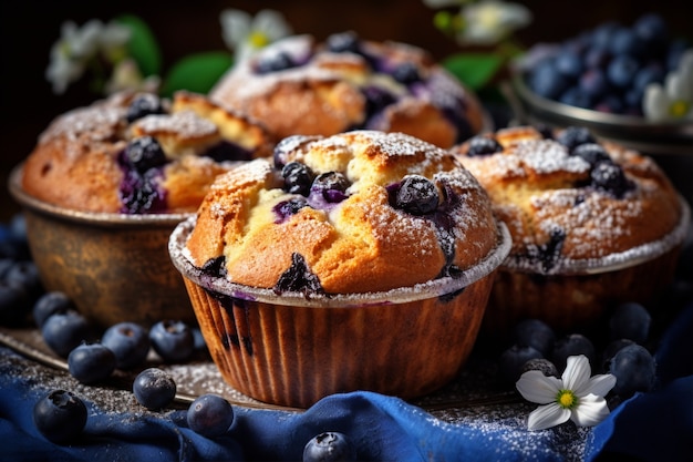 Foto grátis vista de um delicioso muffin