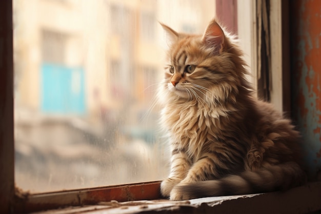 Foto grátis vista de um gatinho adorável