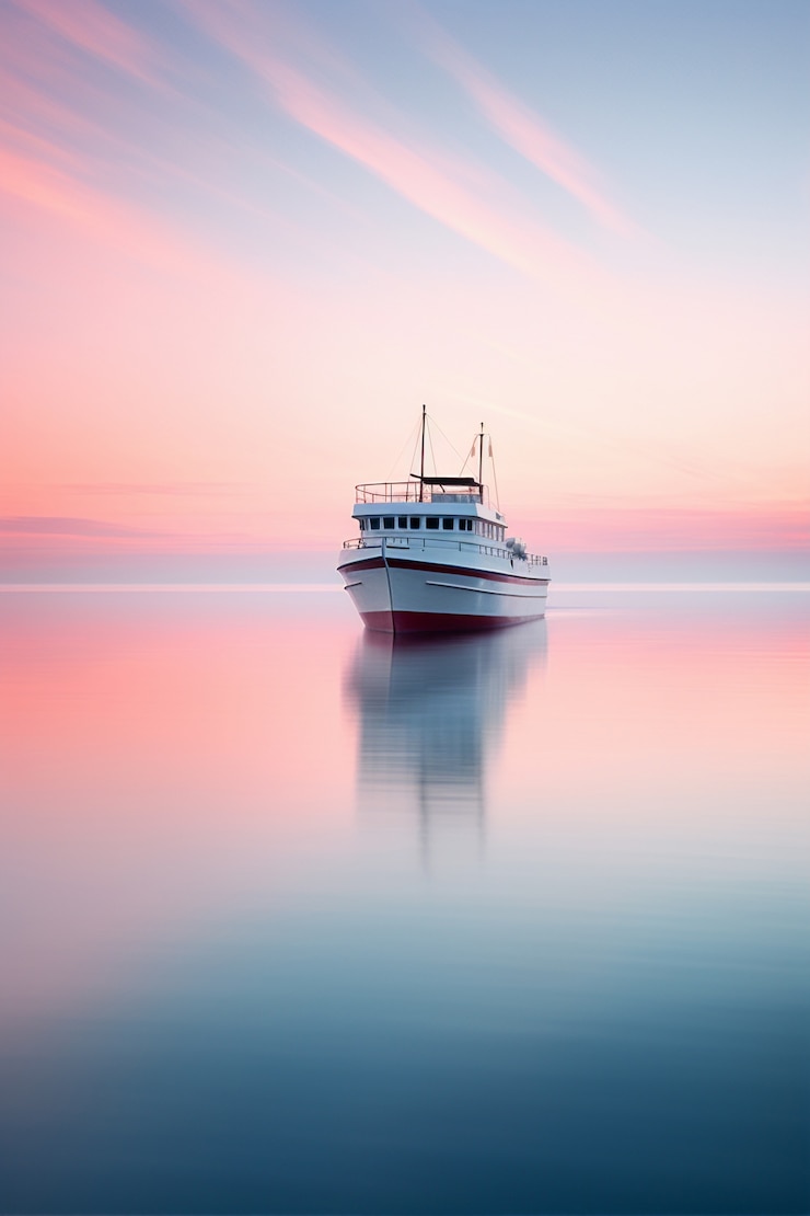 Foto grátis vista de um grande navio na água