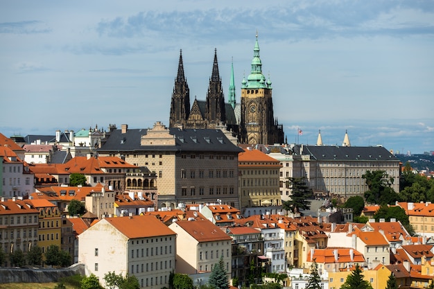 Vista do castelo de Praga