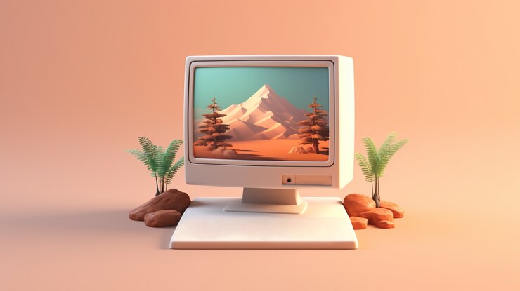 Foto grátis vista do computador moderno
