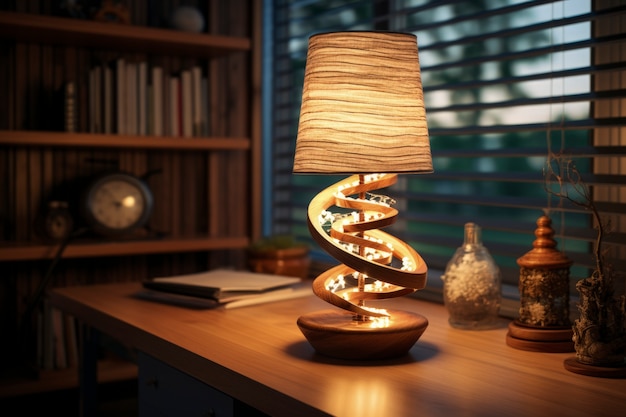 Foto grátis vista do projeto futurista de lâmpada de iluminação