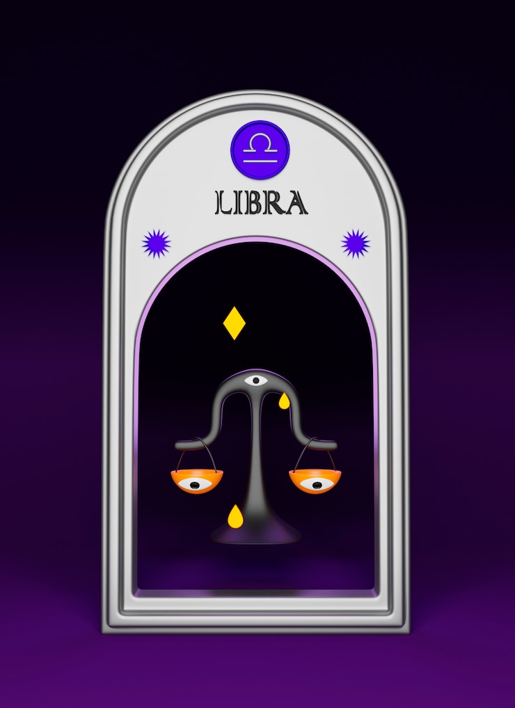 Foto grátis vista do signo 3d do zodíaco e da astrologia