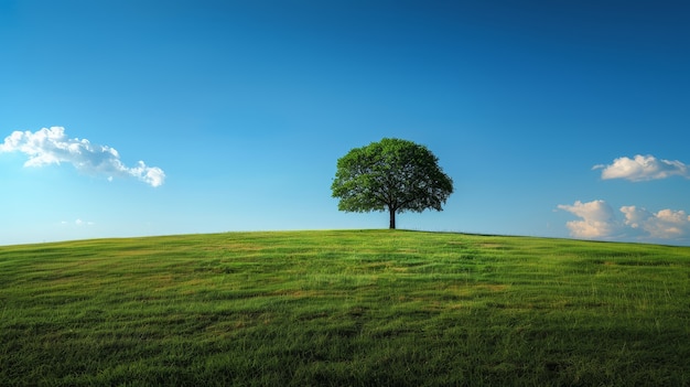 Vista fotorrealista de árvore na natureza com galhos e tronco