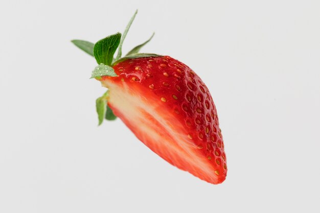 Vista mínima da fruta morango