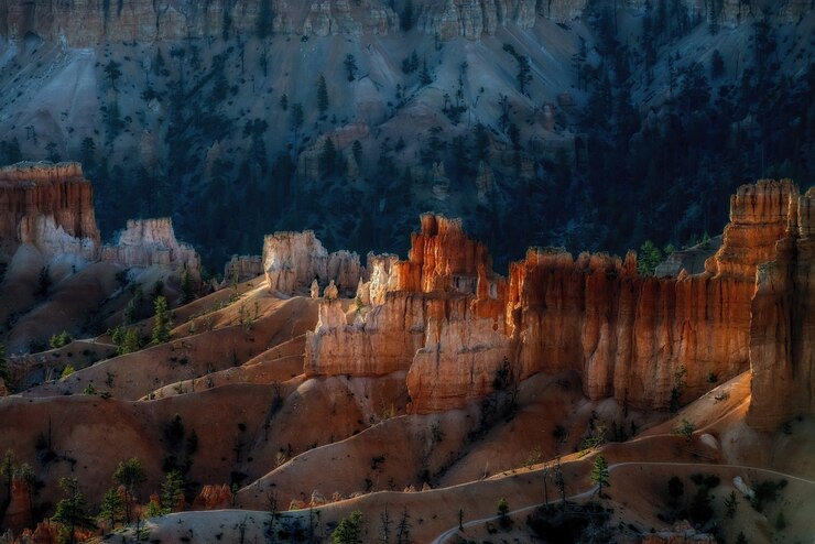 Foto grátis vista no parque nacional bryce