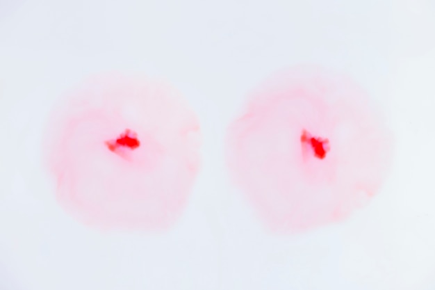 Foto grátis vista superior círculos rosa abstratos