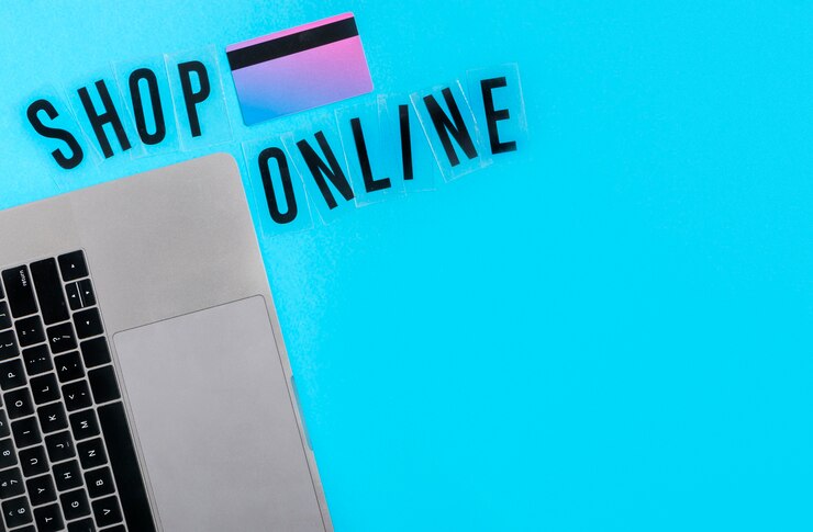 Foto grátis vista superior conceito de compras online