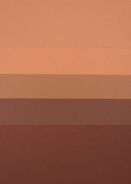 Vista superior de cores monocromáticas