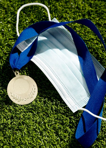 Vista superior de Tóquio 2020 evento esportivo adiado composição