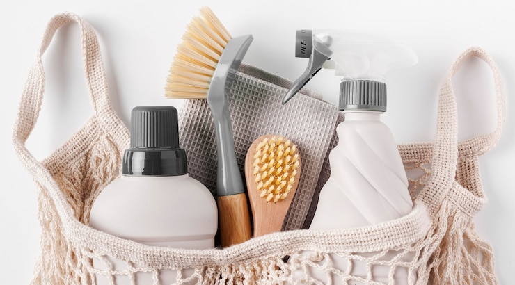 Foto grátis vista superior do conceito de produtos ecológicos