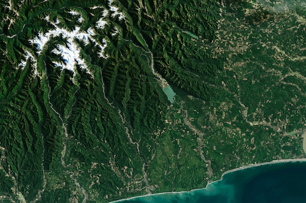 Foto grátis vista superior do parque nacional olímpico