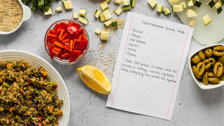 Foto grátis vista superior dos ingredientes alimentares