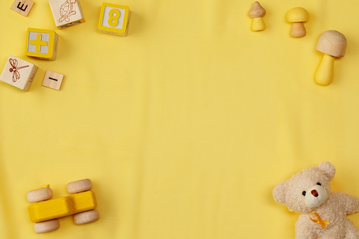 Foto grátis vista superior sobre os conceitos de fundo do mês de conscientização do câncer infantil,