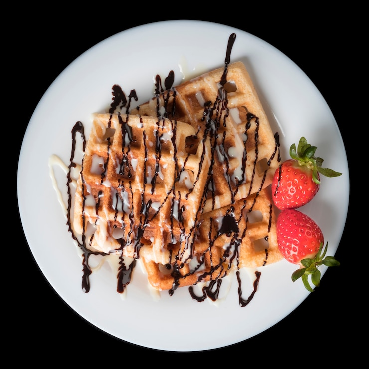 Foto grátis waffle (flor de laranja)