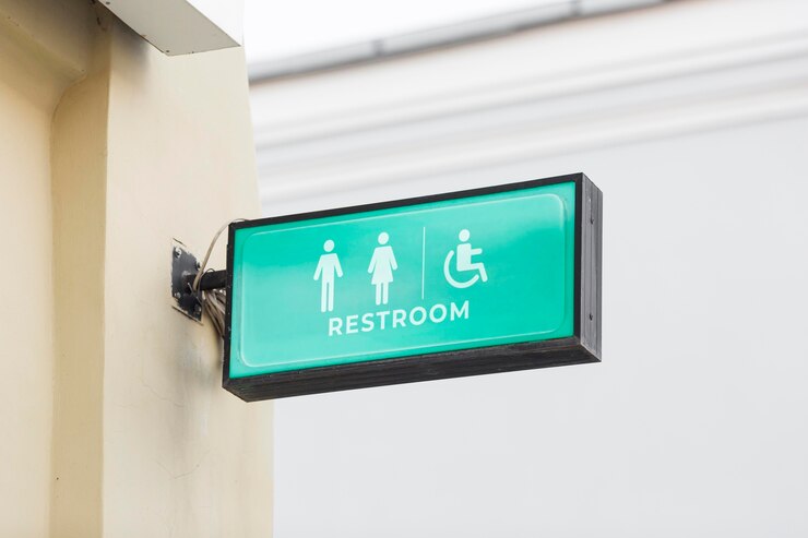 Foto grátis wc assina na cidade