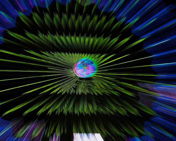 Foto grátis wonder roda movimento luzes com lâmpada