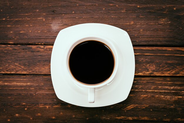 Xícara de café preto