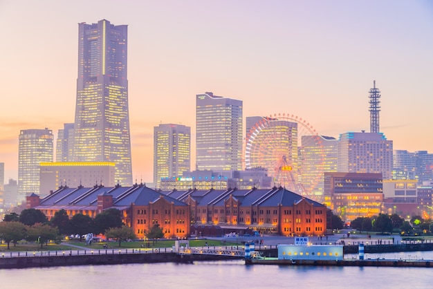 Foto grátis yokohama skyline da cidade