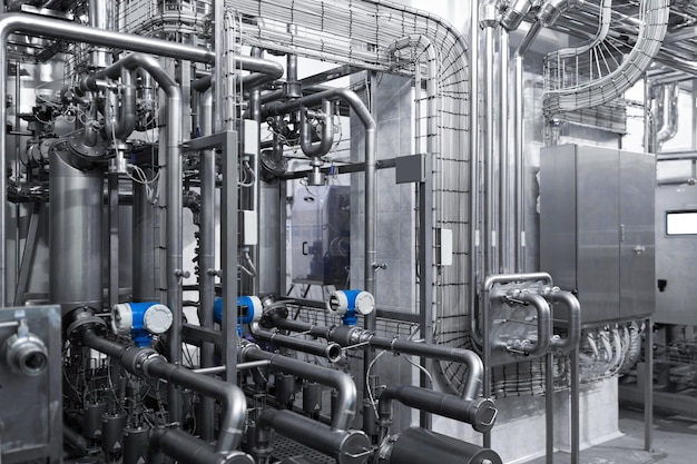 Zona industrialOs equipamentos de refino de petróleonúmero de motores elétricos com redutores Indústria alimentícia Sistema de distribuição de detalhes de uma cervejaria moderna Equipamentos e ferramentas industriais