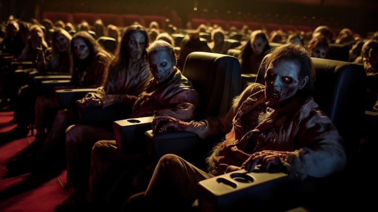 Foto grátis zumbis no cinema