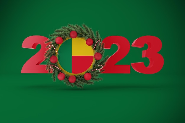 2023 Benin mit Kranz