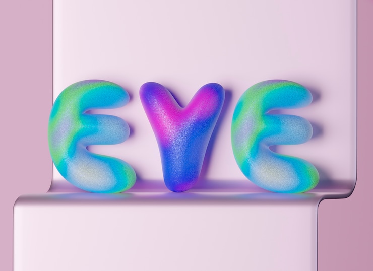 Kostenlose Foto 3d-ansicht der buchstaben des alphabets