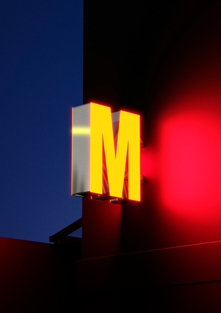 Kostenlose Foto 3d-ansicht der buchstaben des alphabets