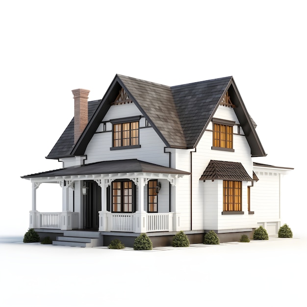 3D-Ansicht des Hausmodells