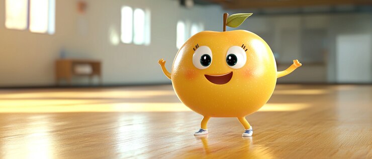 Kostenlose Foto 3d-apfel-bild