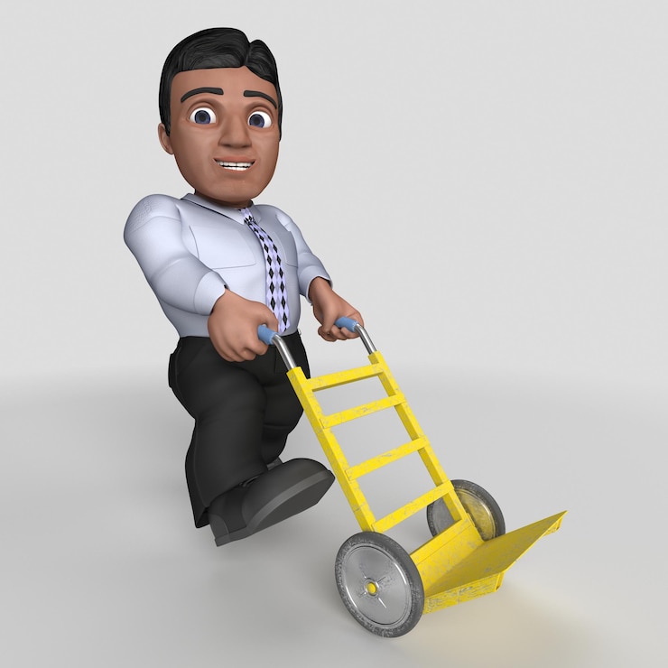 Kostenlose Foto 3d cartoon business charakter