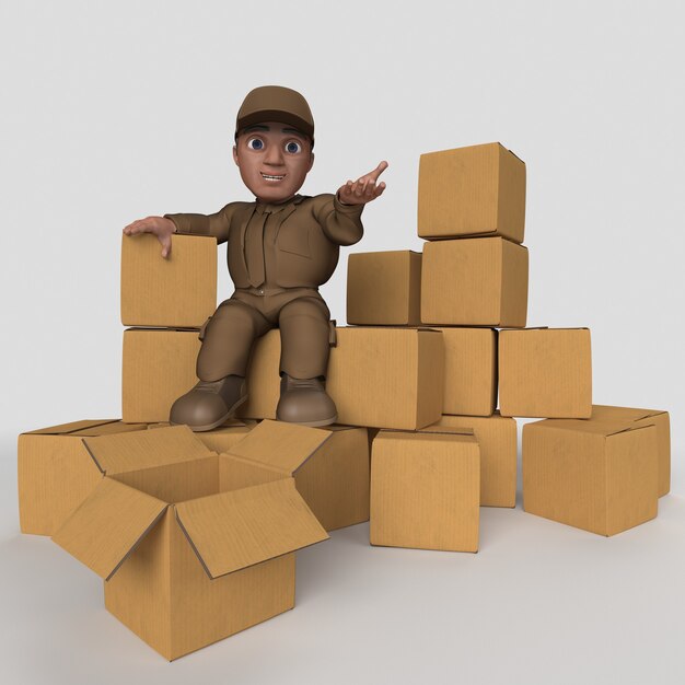 3D Cartoon Delivery Treiber