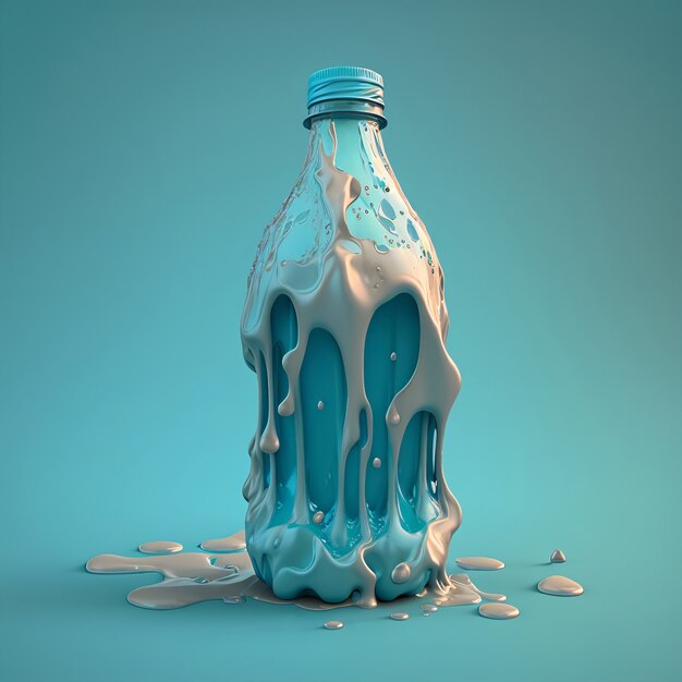 3D-Darstellung des Flaschenschmelzens