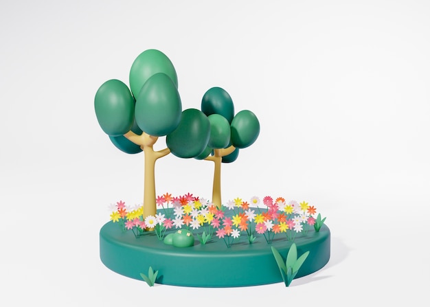 3D-Darstellung des Ökosystems