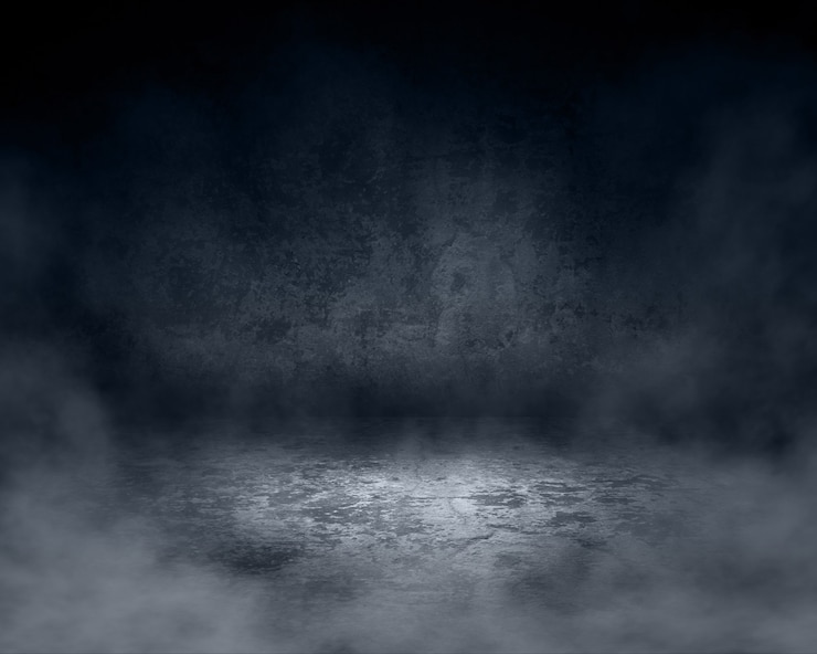 Kostenlose Foto 3d-darstellung eines grunge-rauminnenraums mit nebliger atmosphäre