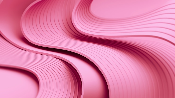 Kostenlose Foto 3d elegante geometrische rosa textur