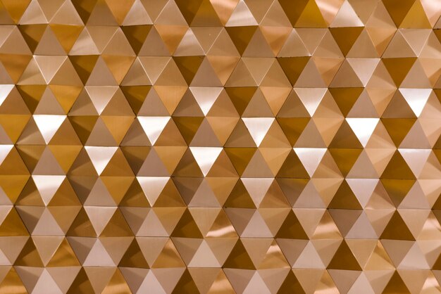 3D geometrische Textur in Kupfer