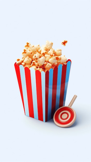 3D-Kino-Popcornbecher