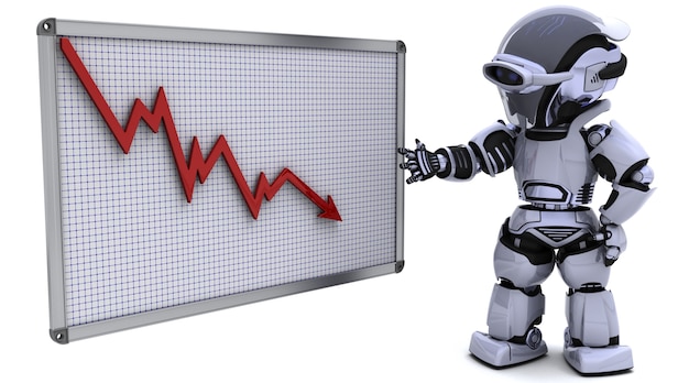 3d mit einem diagrammscheibe übertragen von einem roboter