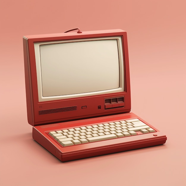 3D-Personalcomputer im Vintage-Look