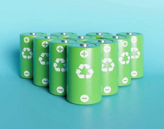 3D-Recycling-Batterien